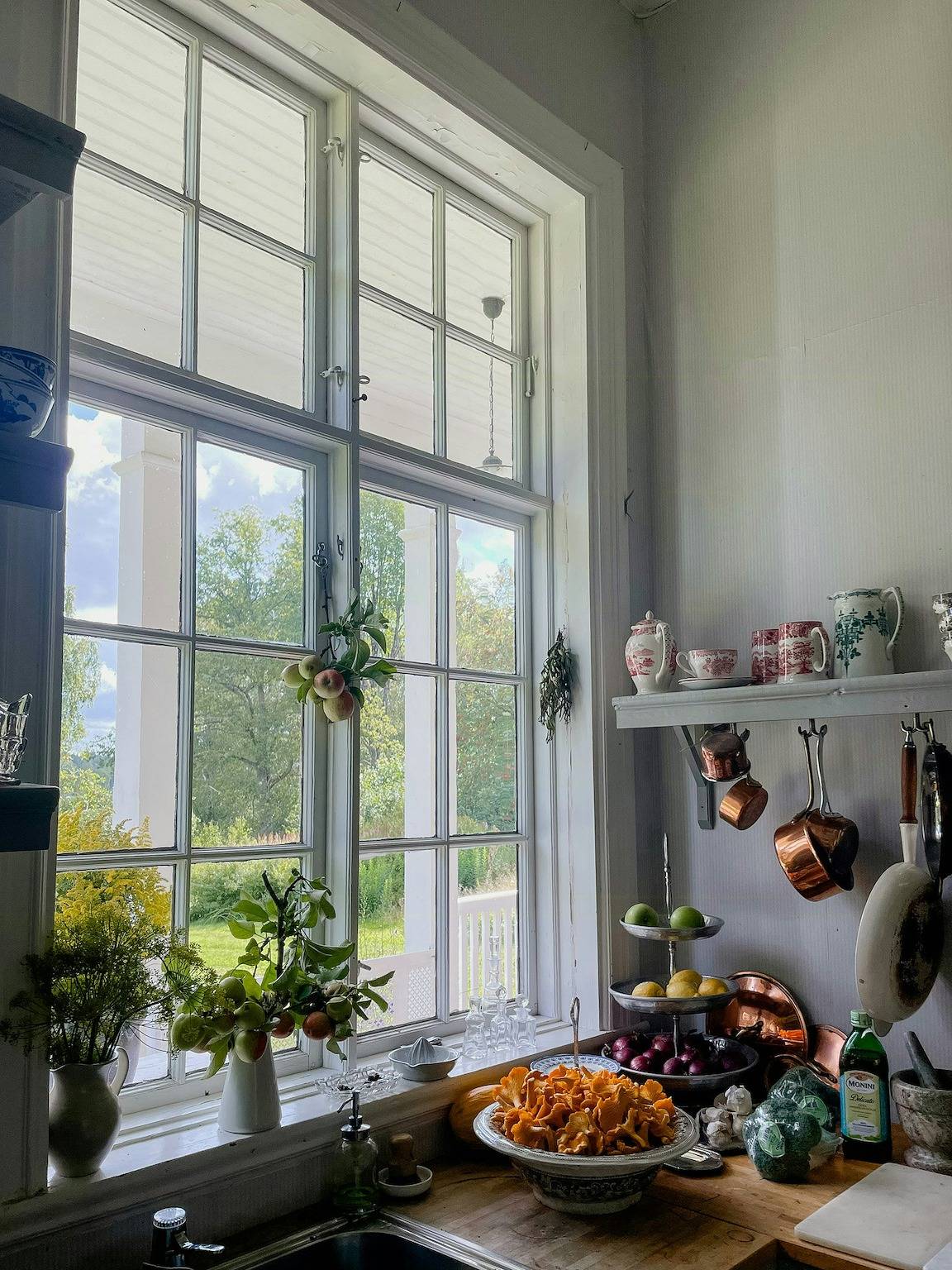 Umgebaute Schule in der Eichenlandschaft von Östergötland in Östergötland