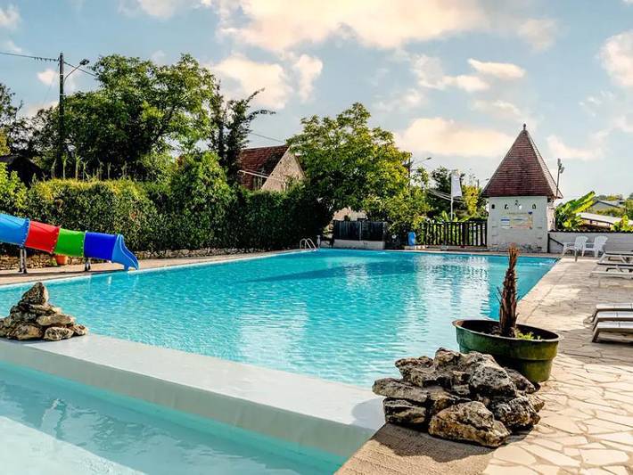 Chalet voor 4 personen, met kinderzwembad in de Dordogne