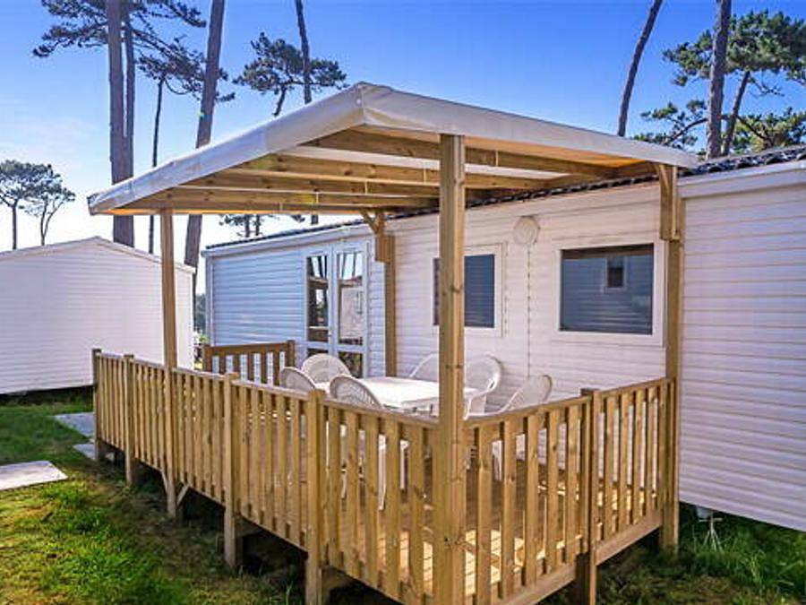 Camping Orbitur Valverde - Bungalow 6 personen - Mobilheim | Comfort | 3 Zi. | 6 Pers. | Erhöhte Terrasse | Clim. in Luz, Faro Distrikt