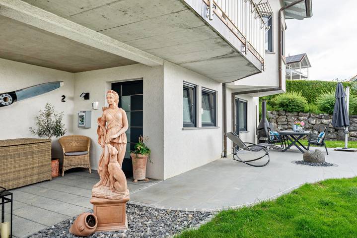 Ganze Wohnung, Ferienwohnung 'Fewo Wegen' mit Bergblick, privater Terrasse und Wlan in Salem, Region Bodensee-Oberschwaben