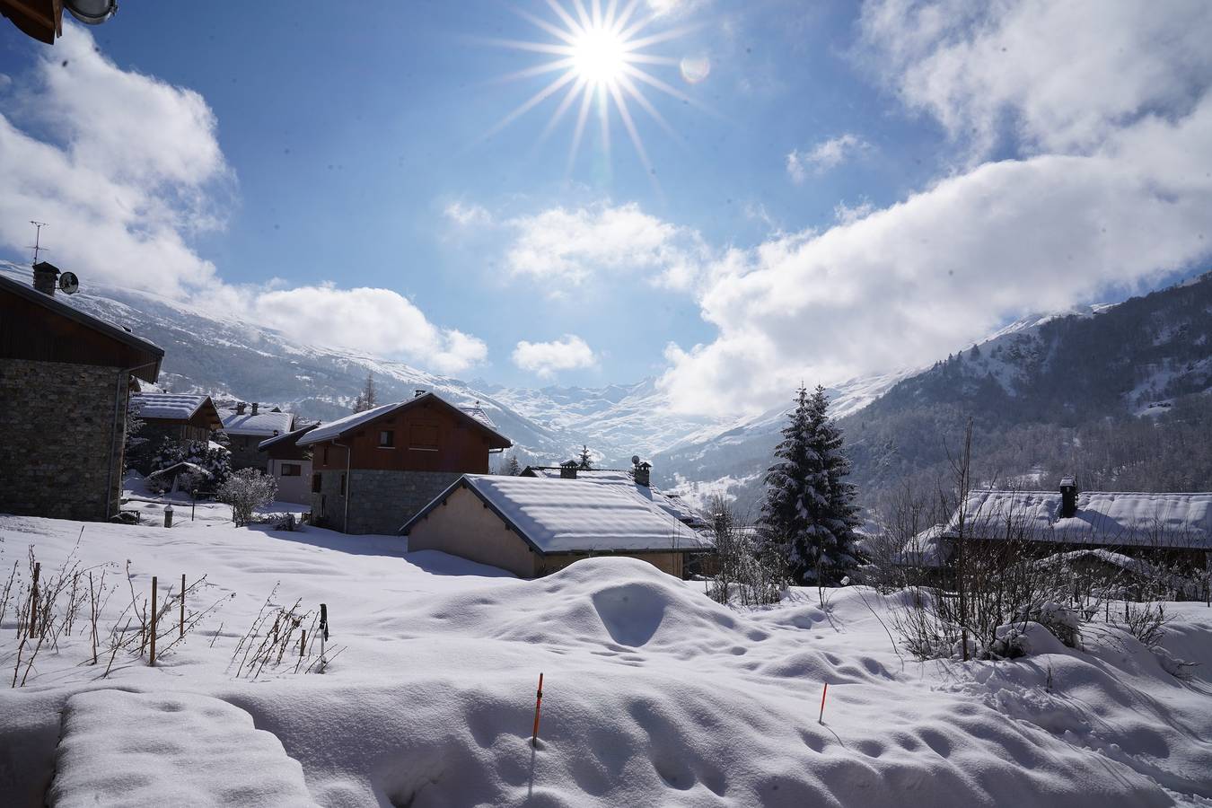 Chalet 'La Petite Maison' mit Bergblick und privater Terrasse in Saint-Martin-de-Belleville, Les Trois Vallées