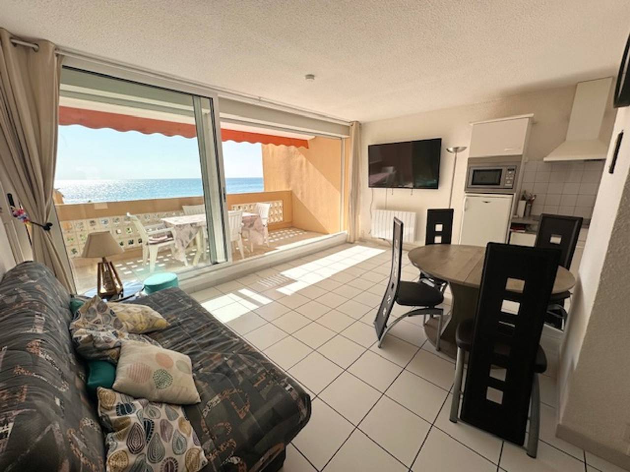 Apartamento entero, Amplio T3 47m², 5 Pers, Vista al Mar, Ascensor, Se Admiten Mascotas in Le Barcarès, Côte d'Améthyste