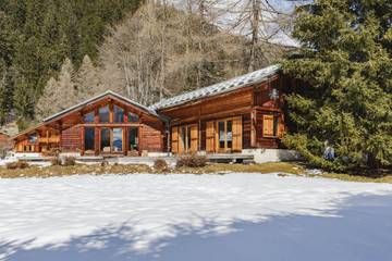 Location de vacances pour 8 personnes, avec jardin et balcon dans Gare de Montroc-le-Planet