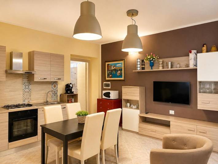 Appartamento per 4 persone, con Balcone e Terrazza nonché Giardino e Panorama a Portoscuso