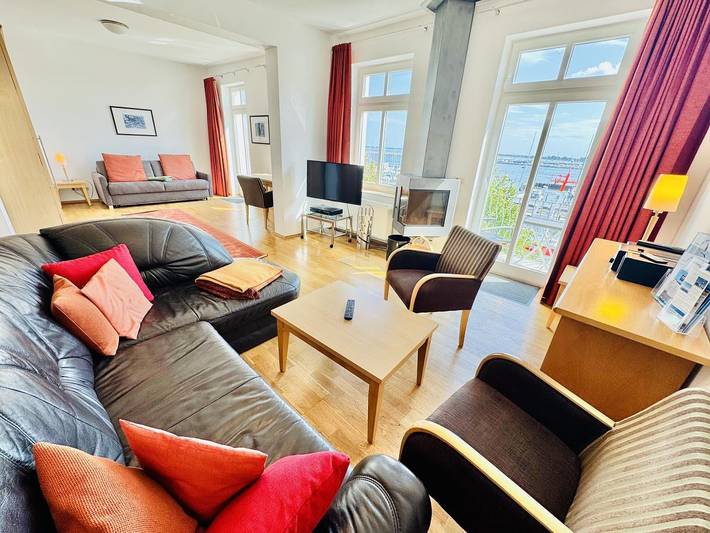 Ferienwohnung für 6 Personen, mit Meerblick und Balkon sowie Balkon/Terrasse in Warnemünde - 4