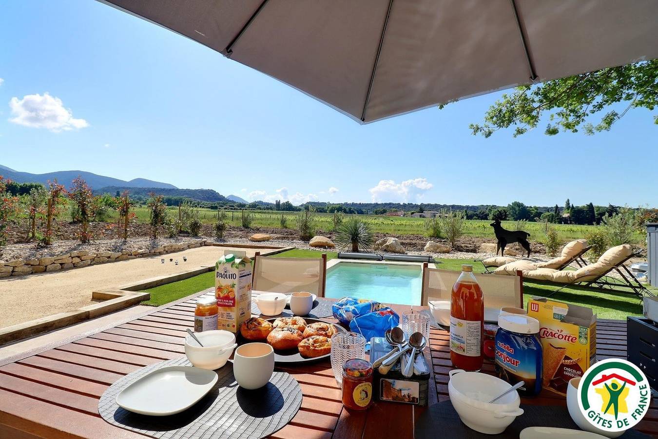 Gîte für 2 Personen mit Garten in Rousset-les-Vignes, Nyons und Umgebung