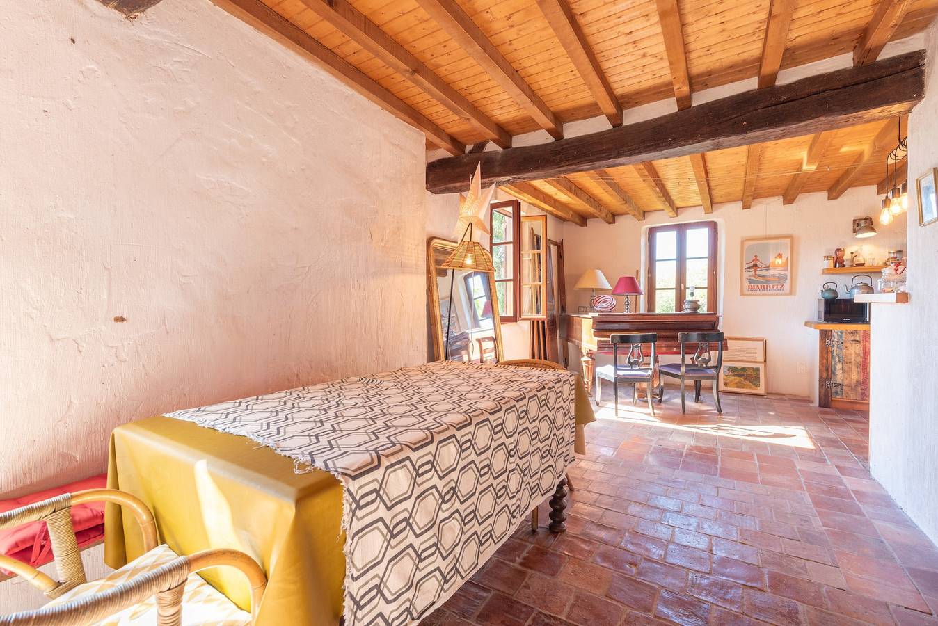 La Toumet – Maison familiale avec piscine et vue Pyrénées in Malabat, Gers