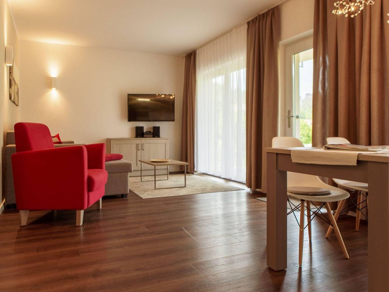 Ganze Ferienwohnung, Elbresort - Gartensuite, 2 Schlafräume, Terrasse in Rathen, Elbsandsteingebirge