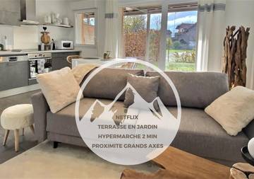 Gîte pour 2 personnes, avec vue et jardin à Marignier