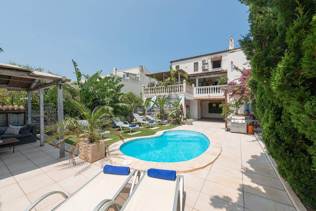 Two-Apt Villa with Pool, Bbq, Garden, Castle Views in Capdepera, East Majorca