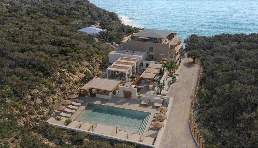 Hôtel pour 2 personnes, avec terrasse et piscine ainsi que vue et sauna