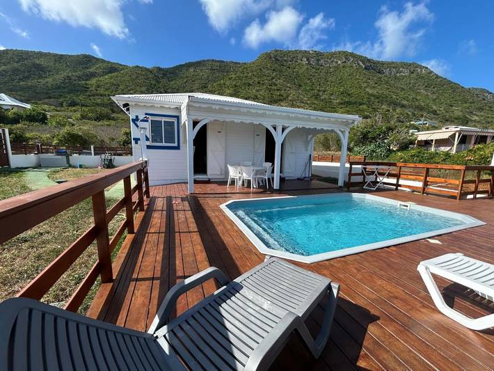 Location de vacances pour 5 personnes, avec balcon ainsi que vue et piscine à La Désirade (île) - 3