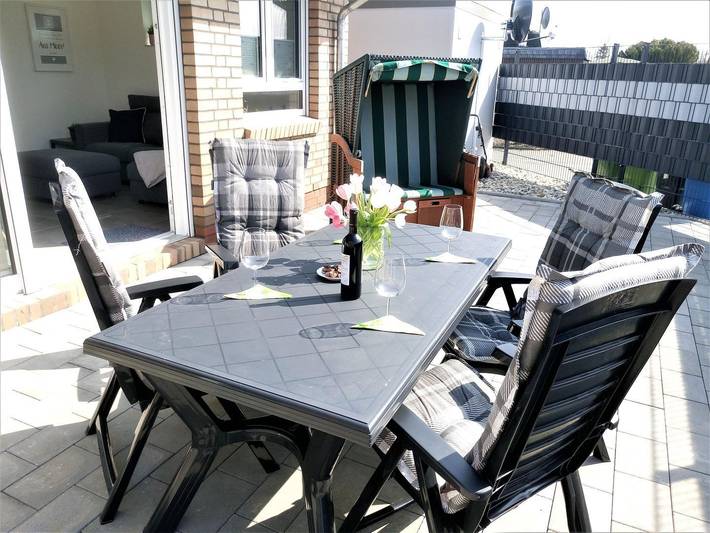 Ferienhaus für 4 Personen, mit Terrasse in Warwerort