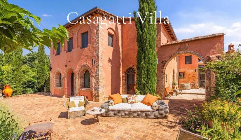 Villa pour 6 personnes, avec vue ainsi que piscine et jardin à Monteriggioni - 2