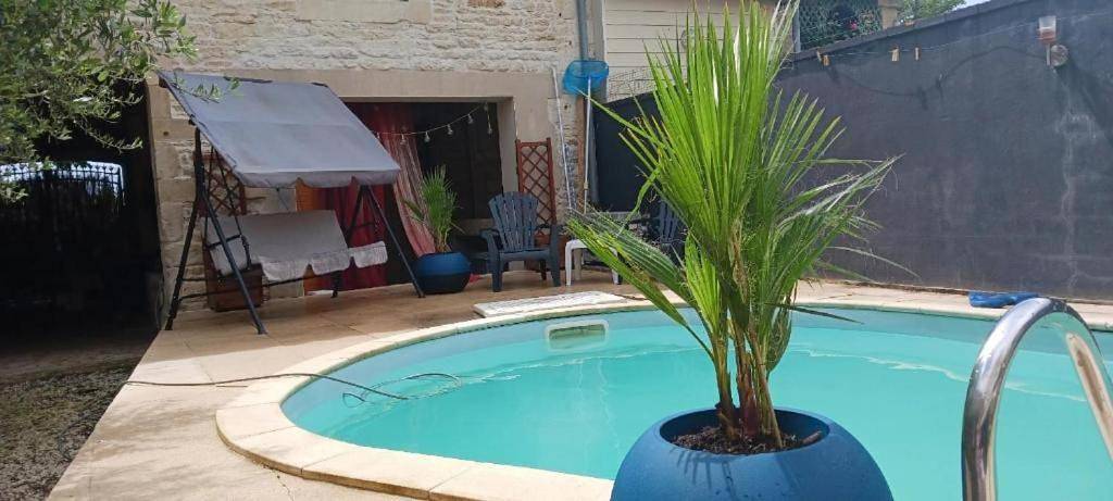 Location de vacances pour 2 personnes, avec jacuzzi et sauna ainsi que piscine et terrasse, animaux acceptés à Chef-Boutonne - 4