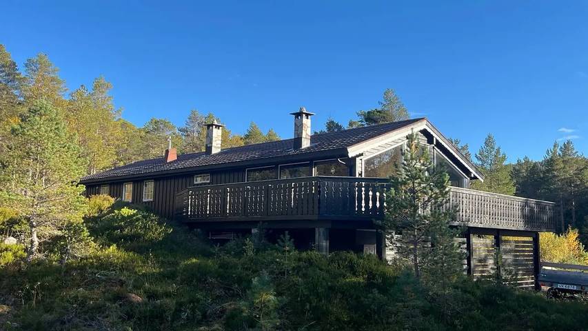 Feriehus for 9 personer, med terrasse i Sør-Trøndelag