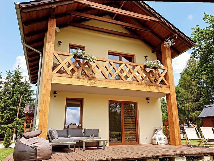Apartament wakacyjny dla 4 osób, z ogród i widok, zwierzęta dozwolone w Mysłakowice