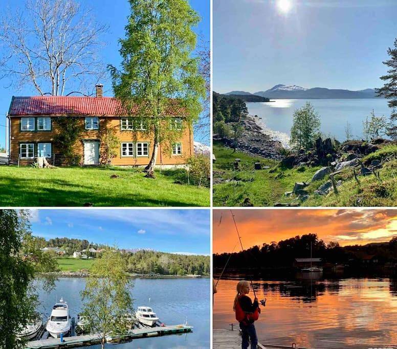 Draget gård, idyllisk småbruk ved sjøen in Molde, Nördliches Fjordnorwegen
