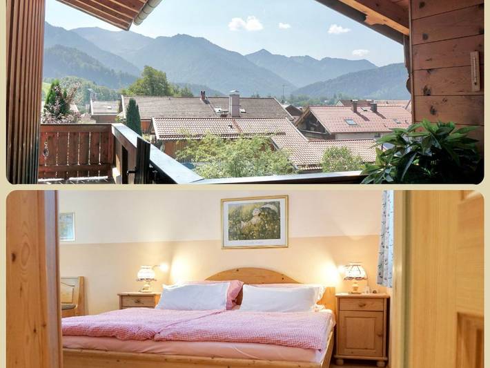 Ferienwohnung für 2 Personen, mit Balkon und Garten sowie Sauna und Ausblick in Fischbachau