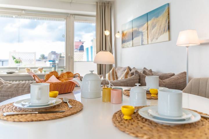 Ganze Wohnung, Ferienwohnung mit Terrasse 2- Zimmer in 1. Meerblick-Strandlage in Nordfriesische Inseln (Schleswig-Holstein) (Schleswig-Holstein), Wyk auf Föhr