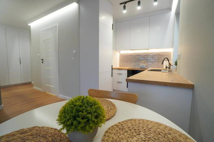 Apartament wakacyjny dla 4 osób, z Balkon i Taras oraz Widok w Płock