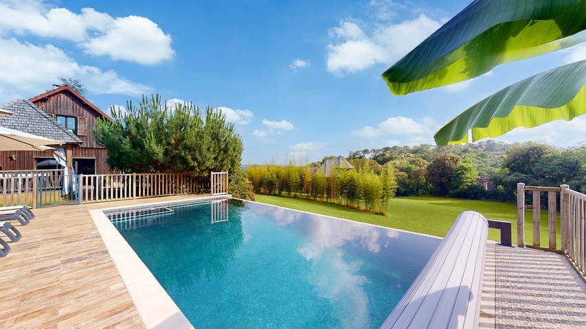 Gîte pour 8 personnes, avec piscine et jardin ainsi que sauna et jacuzzi à Carsac-Aillac - 4