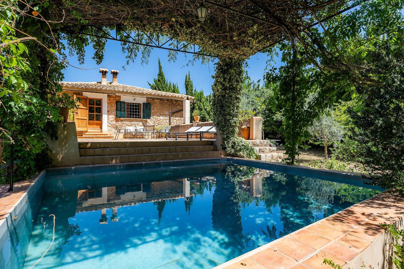 Casa rural 'Sa Cabana D'es Vicari' con vistas a la montaña, piscina privada y Wi-Fi in Fornalutx, Mallorca Oeste
