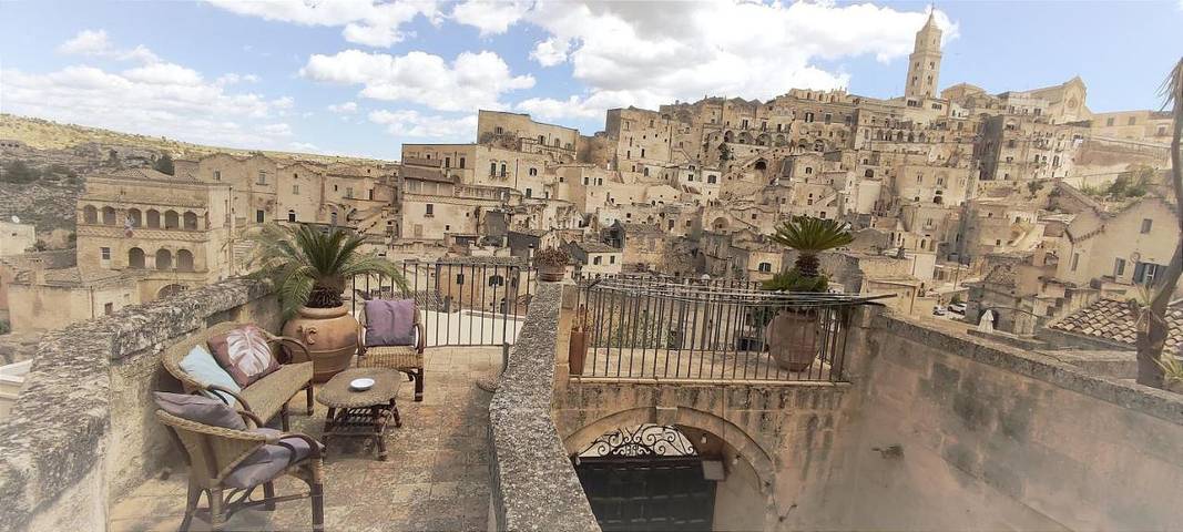 B&b per 6 persone, con Balcone e Terrazza nonché Panorama a Sassi di Matera
