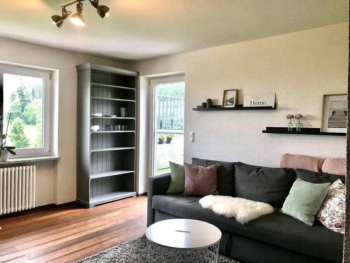 Ganze Wohnung, Ferienwohnung Schottenhof Walser 2 - Alleinlage im Grünen mit Panoramablick in Achberg, Region Bodensee-Oberschwaben