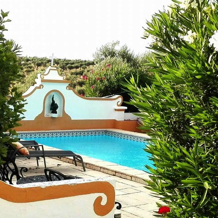 Location de vacances pour 12 personnes, avec Balcon et Terrasse ainsi que Jardin et Piscine à Fronteira