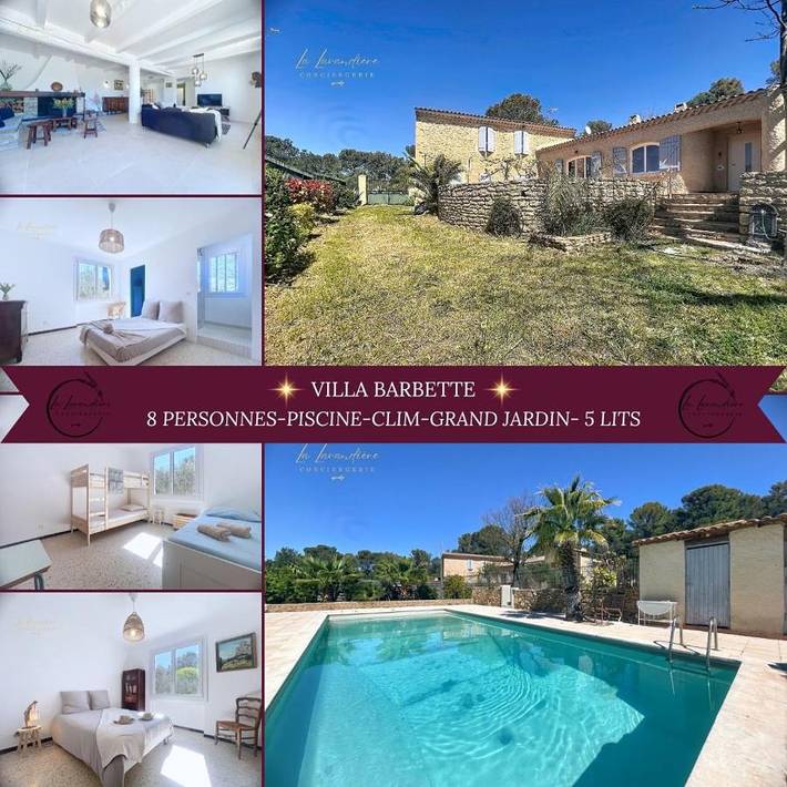 Apartamento de vacaciones para 8 personas, con piscina y jardín - 1