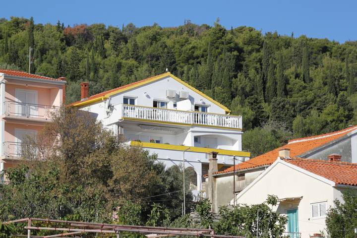 Ganze Wohnung, 1-Zimmer-Ferienwohnung mit Terrasse und Meerblick Preko, Ugljan -b in Preko, Insel Ugljan