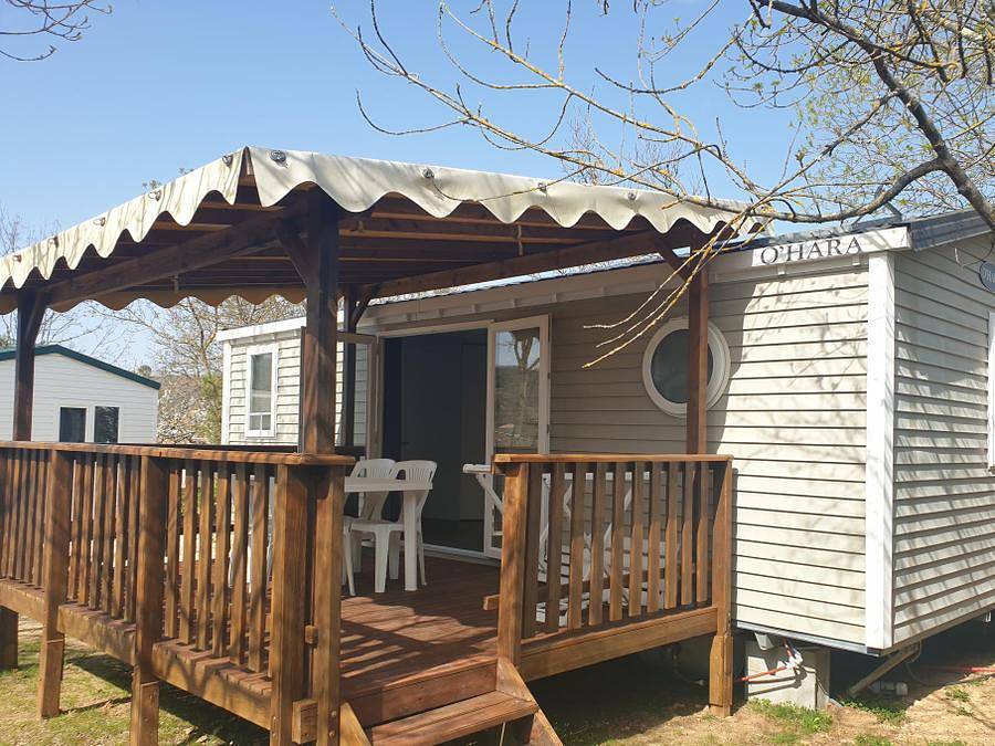 Camping l'Oasis Des Garrigues - Mobilheim 4 personen - Confort 28m² - 2 Zimmer in Vogüé, Ardèche