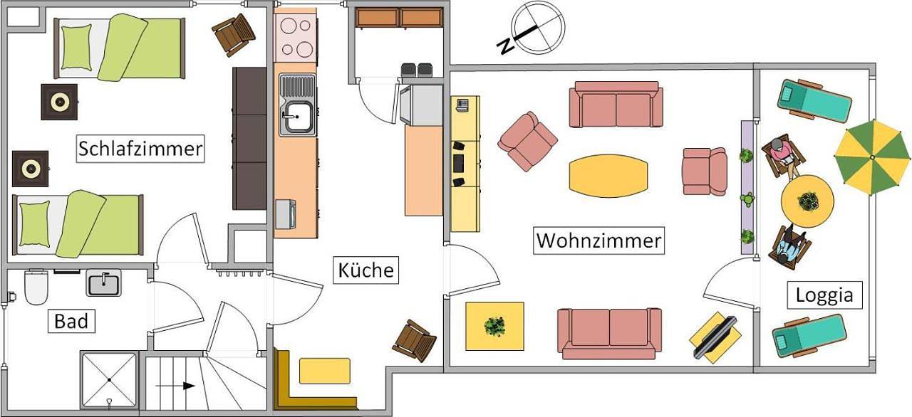 Ganze Wohnung, Ferienwohnung Meier-Althof in Bad Salzuflen, Kreis Lippe
