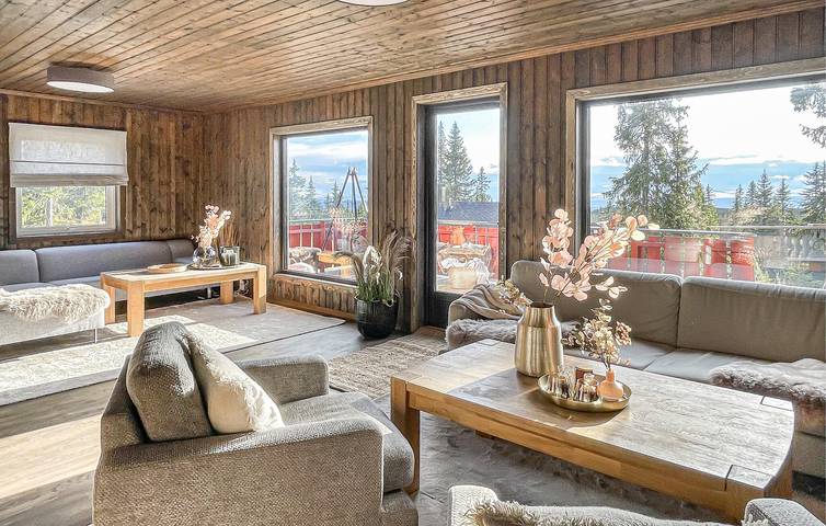 Location de vacances pour 14 personnes, avec sauna ainsi que jardin et terrasse dans Sjusjoen - 2
