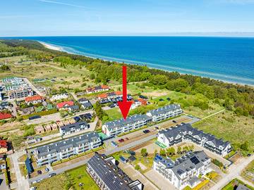 Ferienwohnung für 4 Personen, mit Sauna und Garten sowie Balkon in Grzybowo