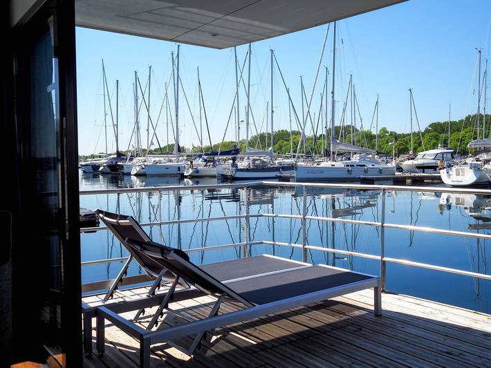 Ferienhaus für 6 Personen, mit Balkon und Terrasse sowie Ausblick in der Wohlenberger Wiek