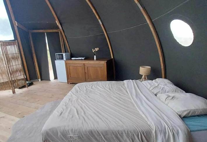 Tente pour 2 personnes, avec Terrasse ainsi que Jardin et Vue