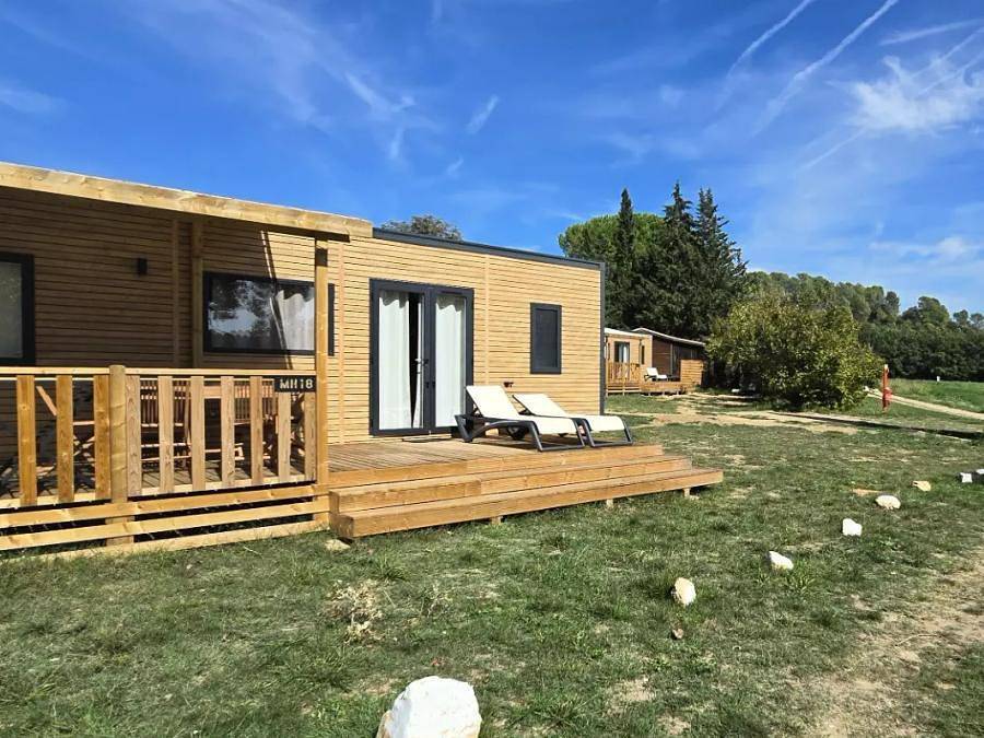 Camping Verdon les Grands Domaines - Mobile home 6 persons - Mobile-home 4 Rooms 6 People Air-conditioned in Saint-Laurent-du-Verdon, Verdon Regional Natural Park
