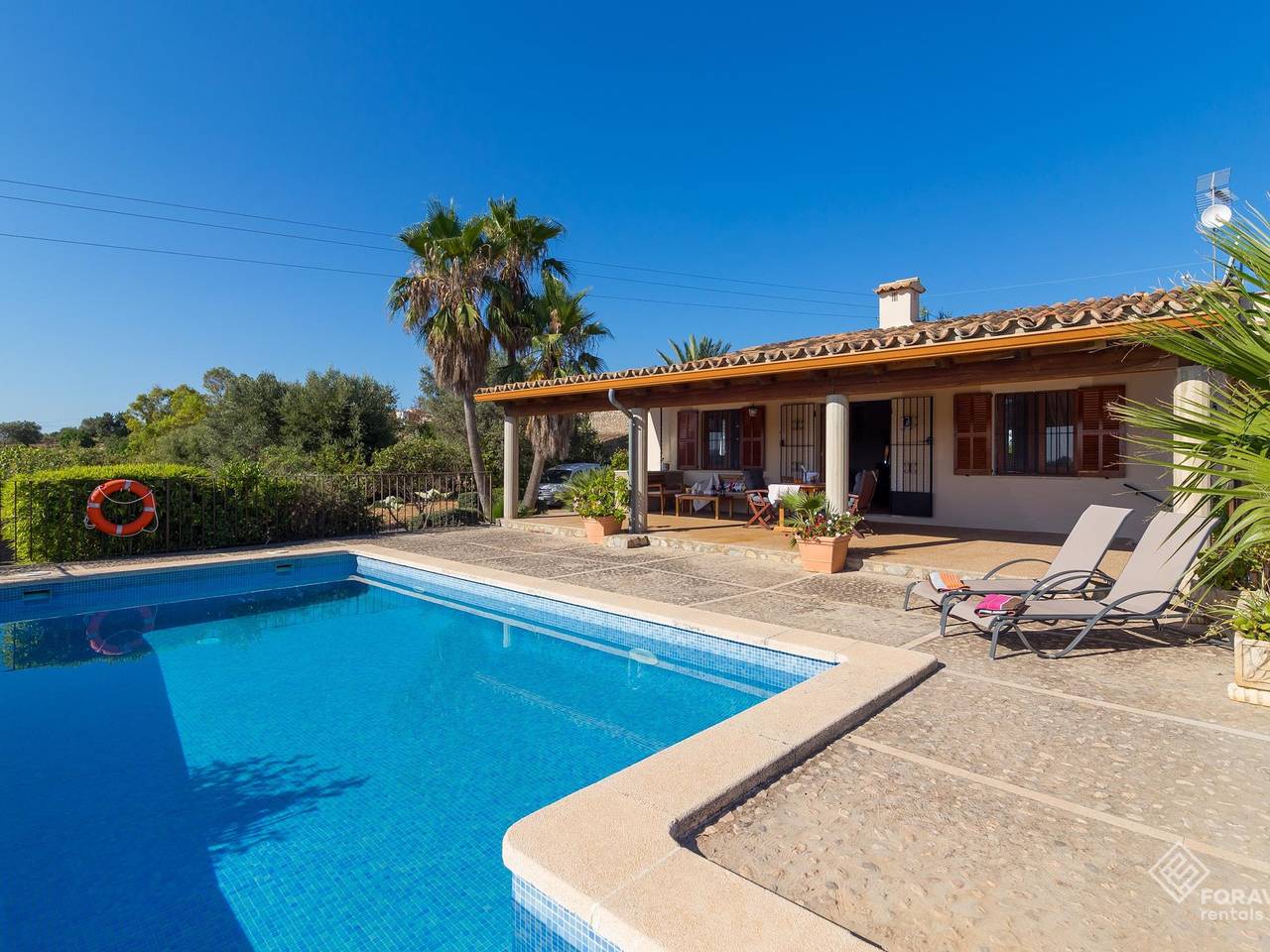 Can Gallu. Villa Adults Only with private pool in Moscari. in Selva, Majorca Center