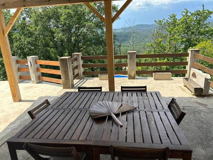 Maison de vacances pour 8 personnes, avec Terrasse ainsi que Jardin et Piscine