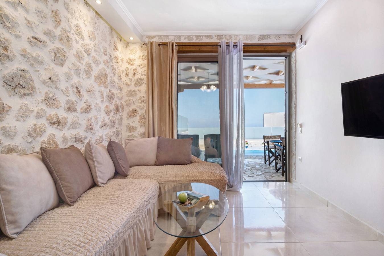 Holiday Apartment "Suite Irida" with Sea View, 2 Terraces & Wi-Fi in Greece
