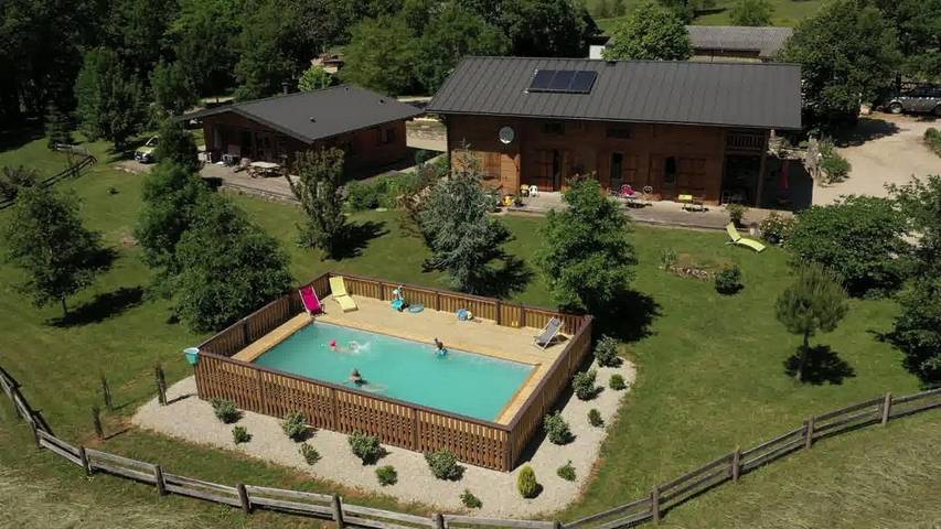 Maison de vacances pour 9 personnes, avec Terrasse ainsi que Jardin et Vue