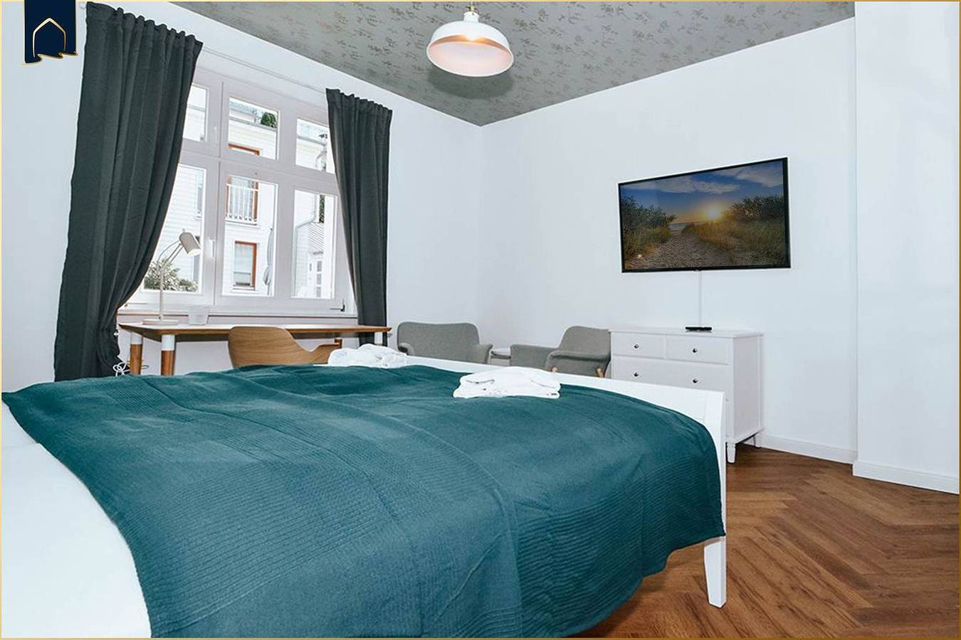 Ganze Wohnung, Moderne Ferienwohnung in Ahlbeck mit Terrasse – nur 400 m bis zum Strand in Drei Kaiserbäder, Heringsdorf