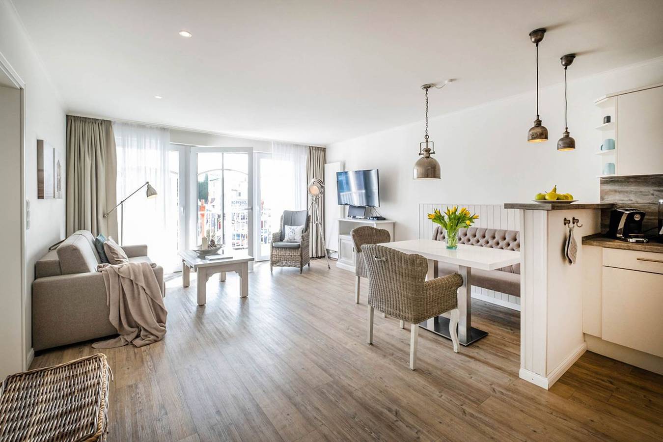 Ganze Wohnung, Weisse Villa - Apartment für 2 Personen am Hafen von Büsum in Hafen Büsum, Büsum
