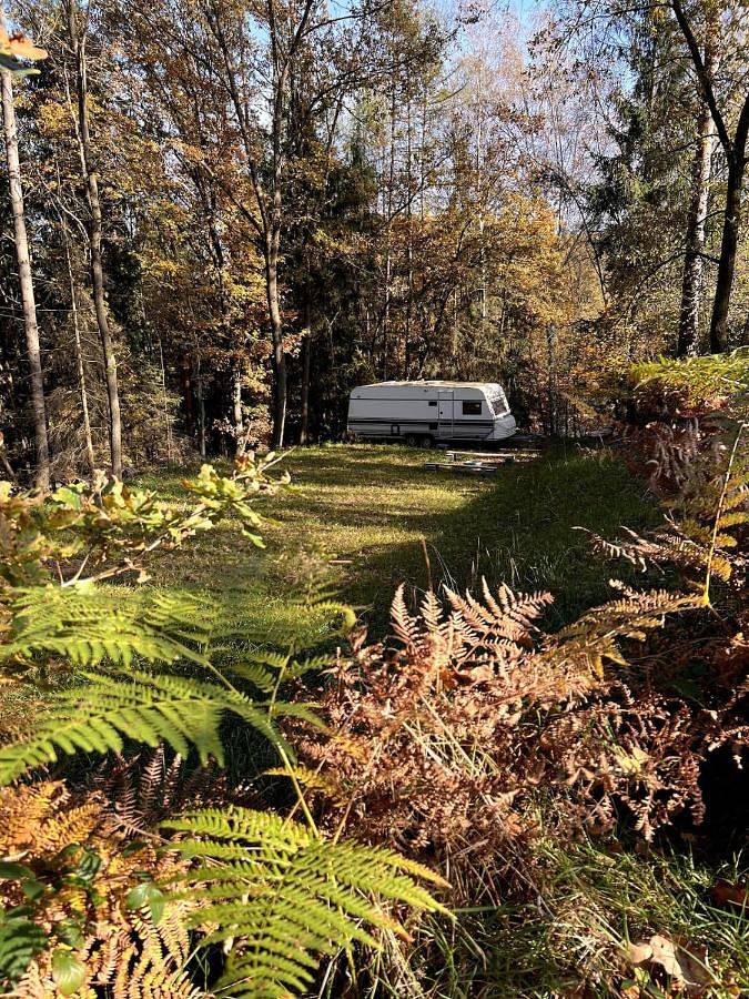 Camping für 4 Personen, mit Garten und Ausblick in der Böhmische Schweiz