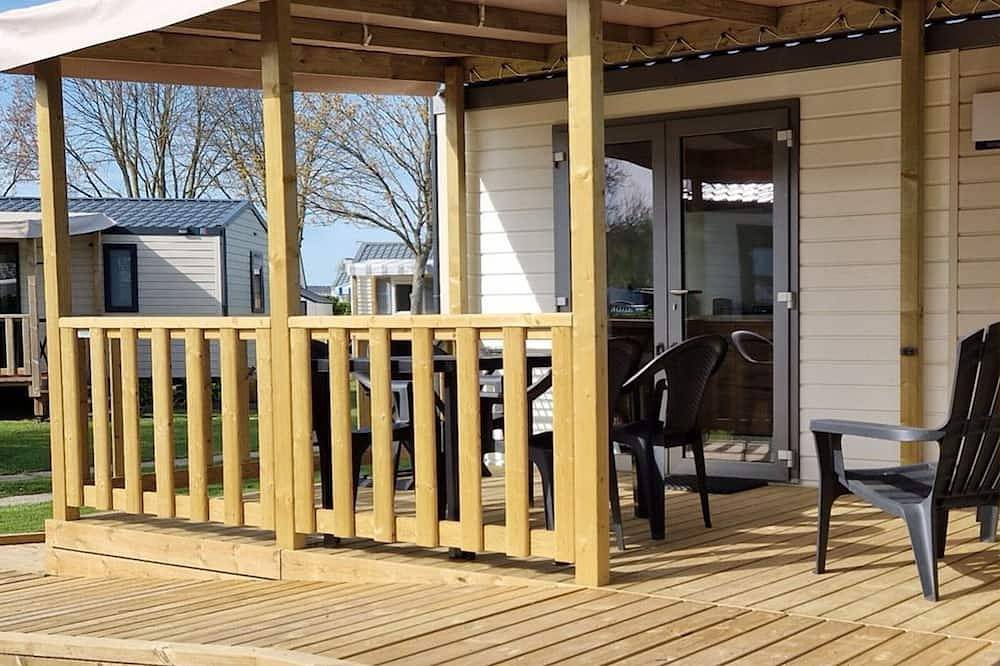 Mobil-home confortable pour 2 personnes avec cuisine équipée in Pordic, Côte de Goëlo