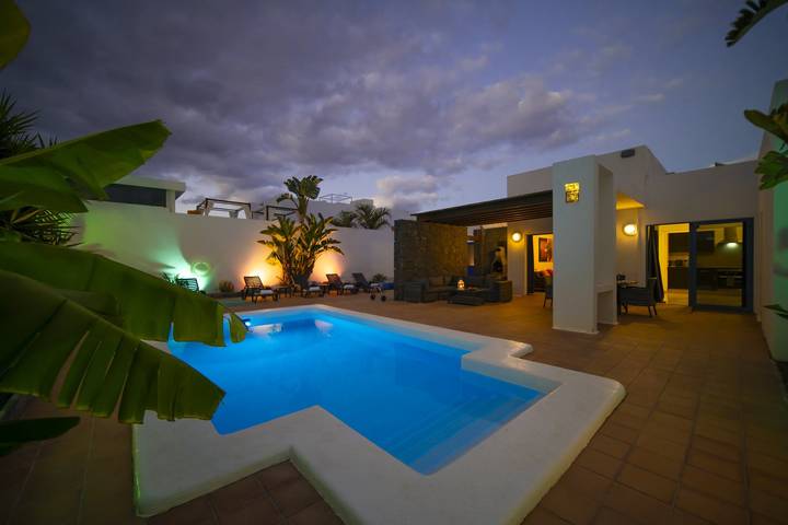 Villa für 8 Personen, mit Garten und Terrasse sowie Meerblick auf Lanzarote - 2