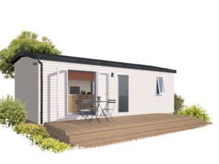 Flower Camping Le Dolium - Mobilhome 4 personnes - Mobil home Premium "Atrium" climatisé/Tv-2 chambres- 4 personnes Max (bébé compris) 4 pers in Laudun-l'Ardoise, Région de Nîmes