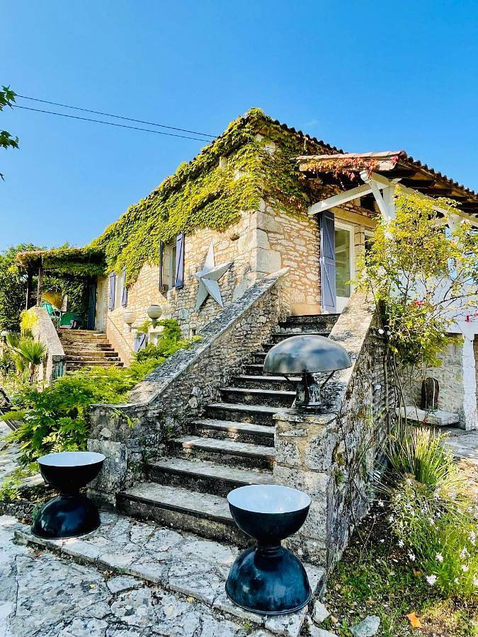 Maison de vacances pour 6 personnes, avec jardin ainsi que piscine et vue